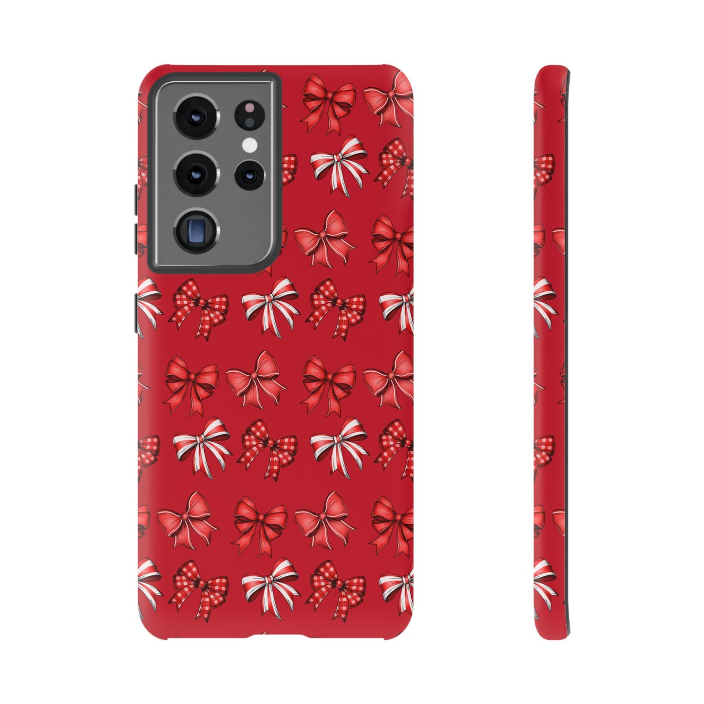 Christmas Bow Phone Case Red