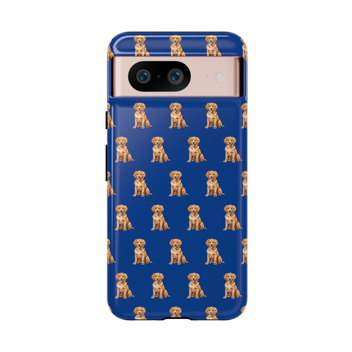 Golden Retriever Phone Case Blue