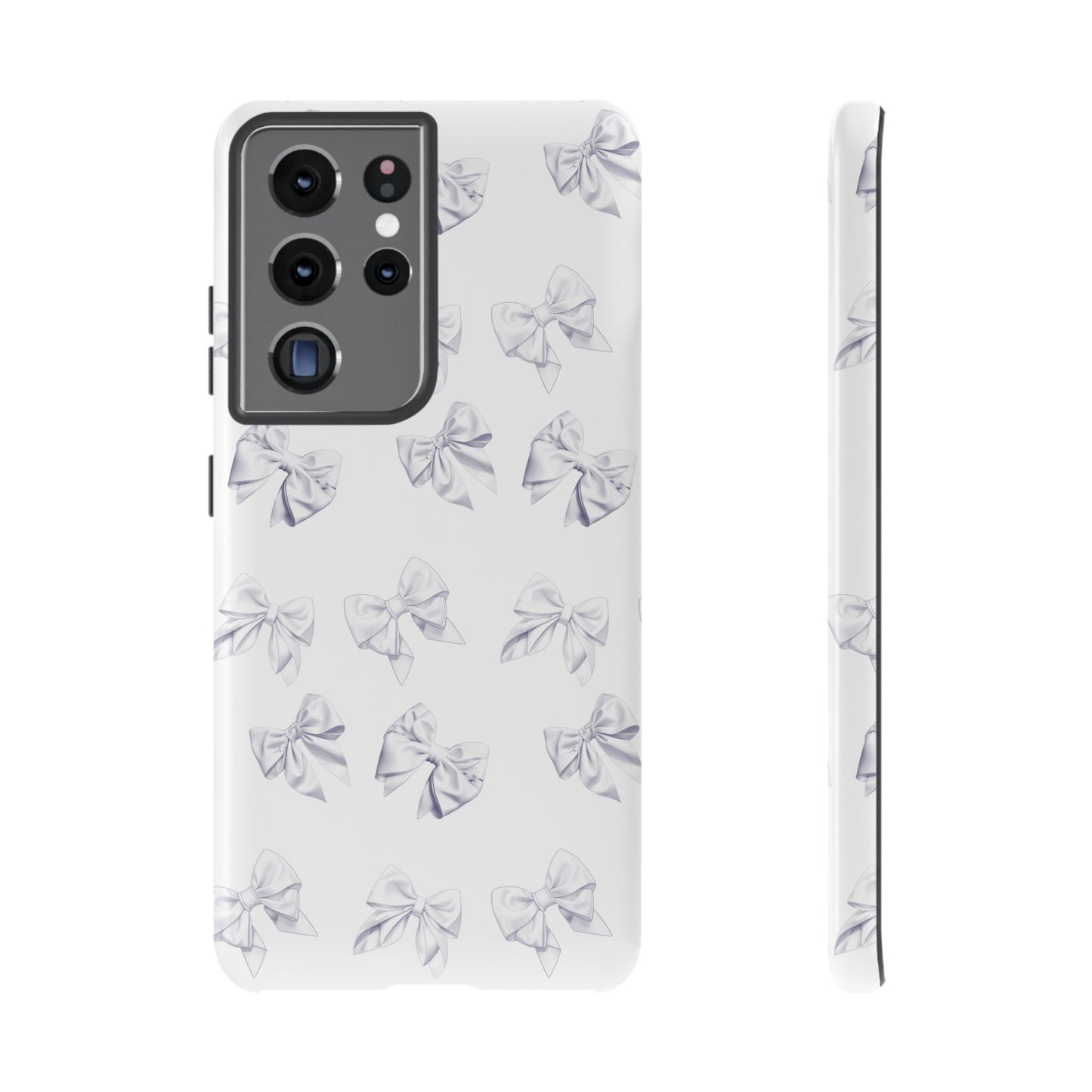 Bow Phone Case White on White