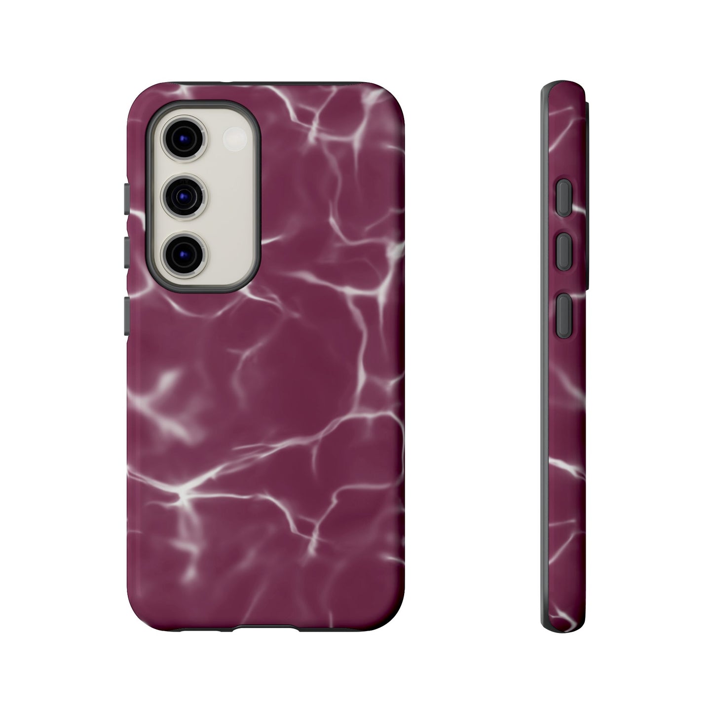 Marble Print Phone Case Maroon