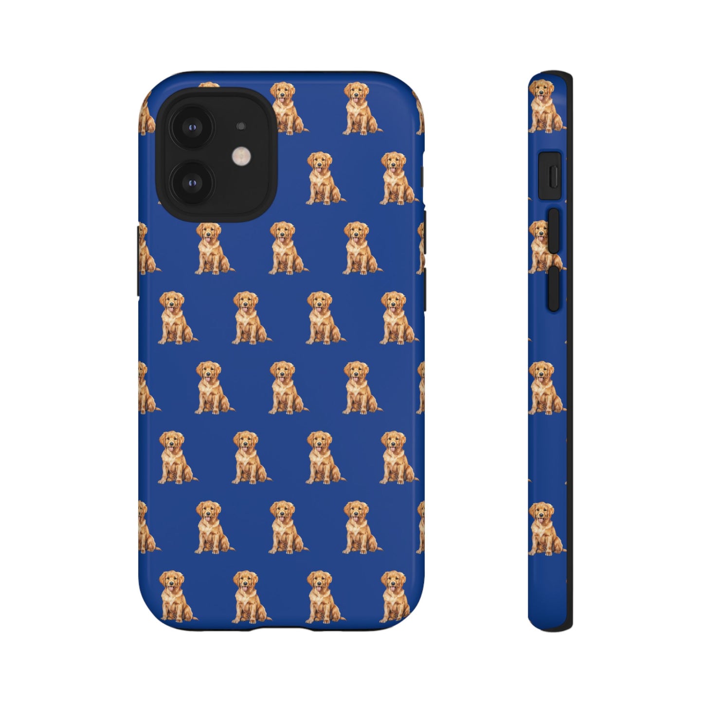 Golden Retriever Phone Case Blue