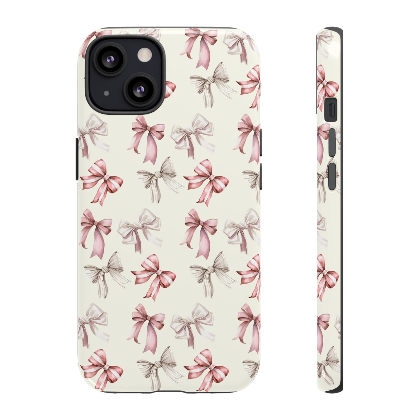 Bow Phone Case Cream