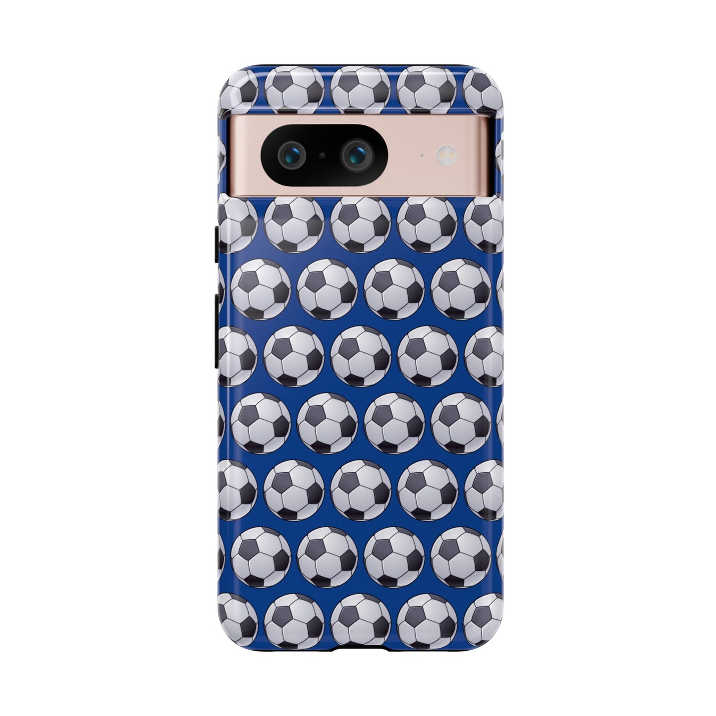 Soccer Ball Phone Case Blue