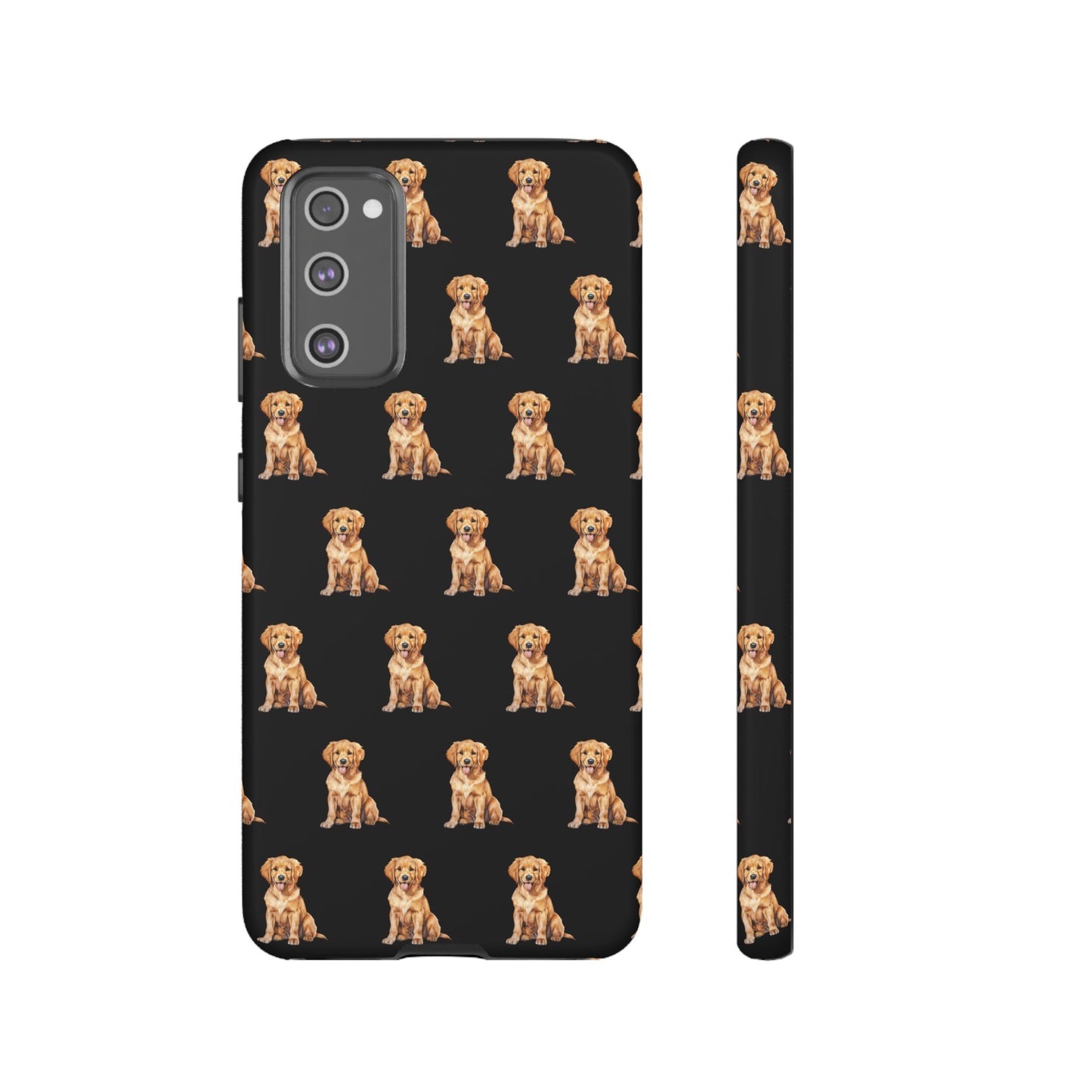 Golden Retriever Phone Case Black