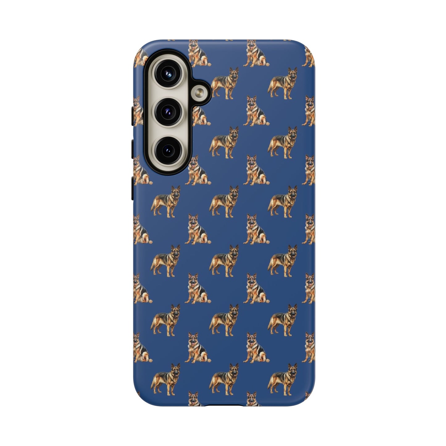 German Shepherd Phone Case Blue