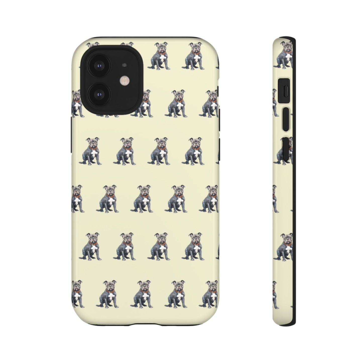 Pitbull Phone Case Cream