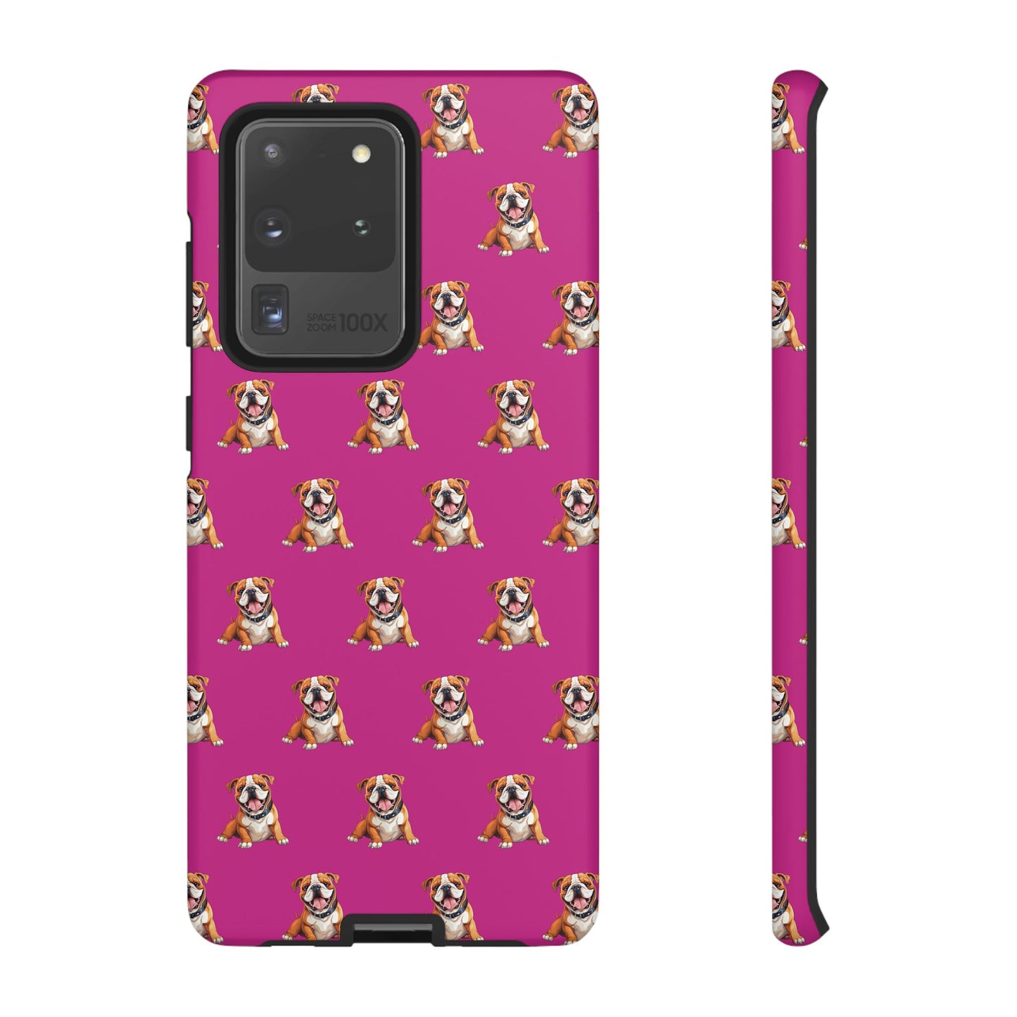 Bulldog Phone Case Pink