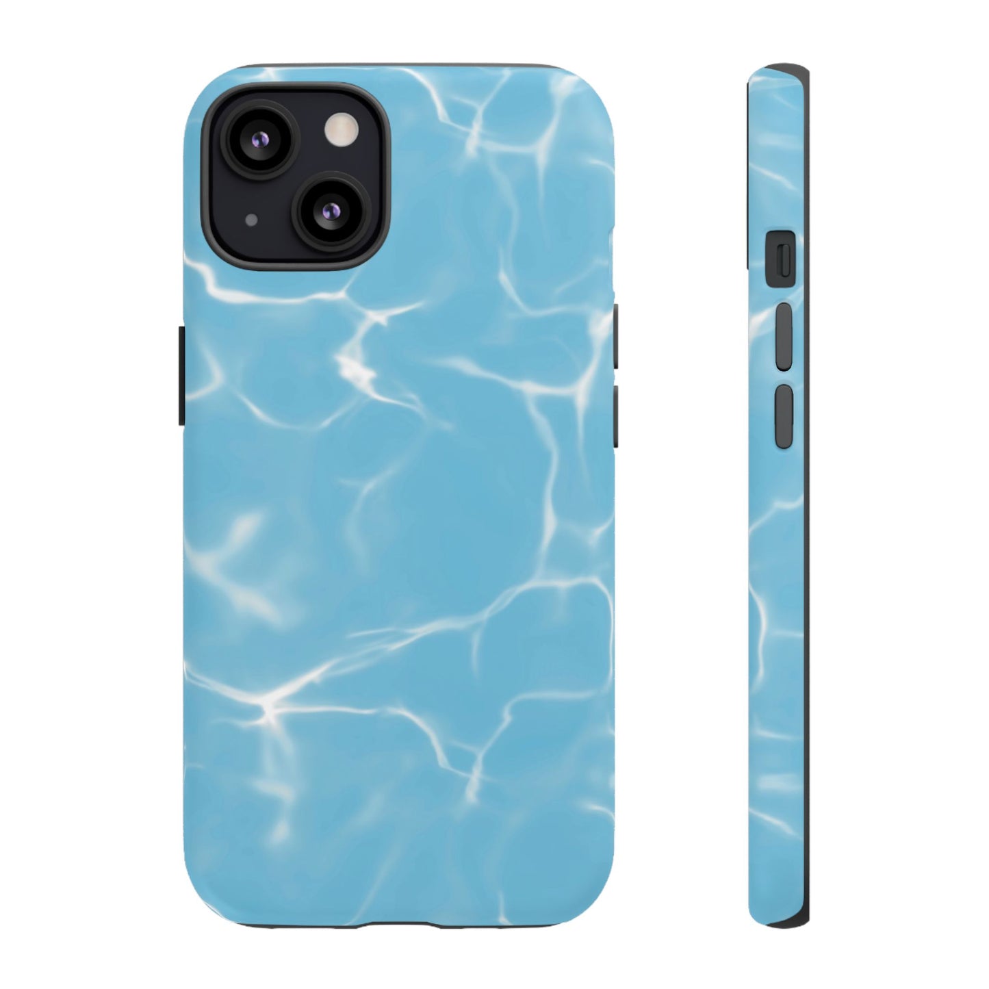 Marble Phone Case Light Blue