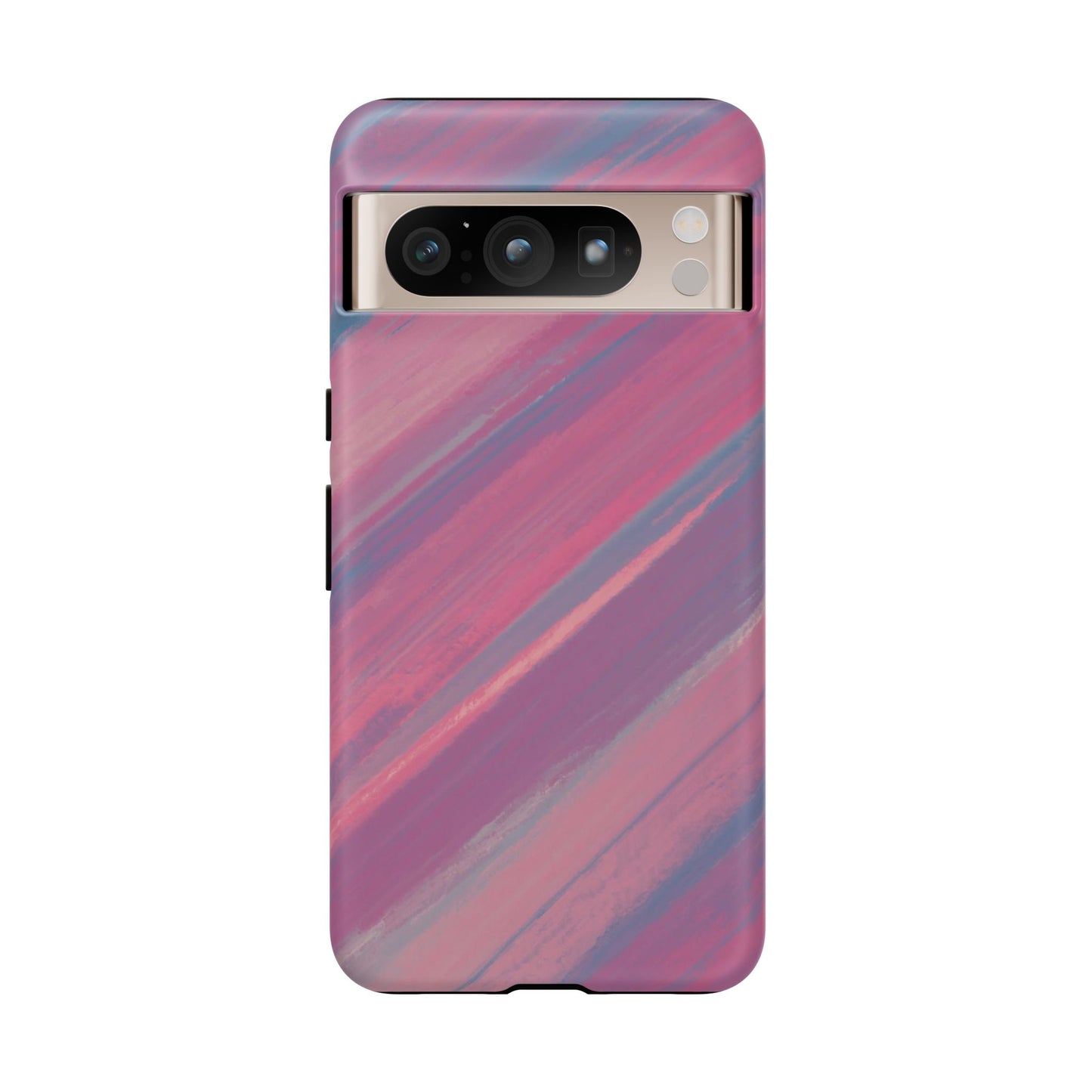 Striped Phone Case Pink