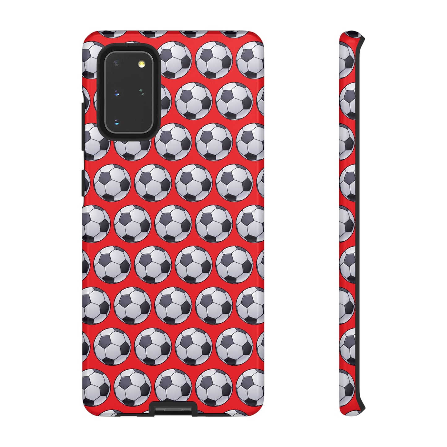 Soccer Ball Phone Case Red