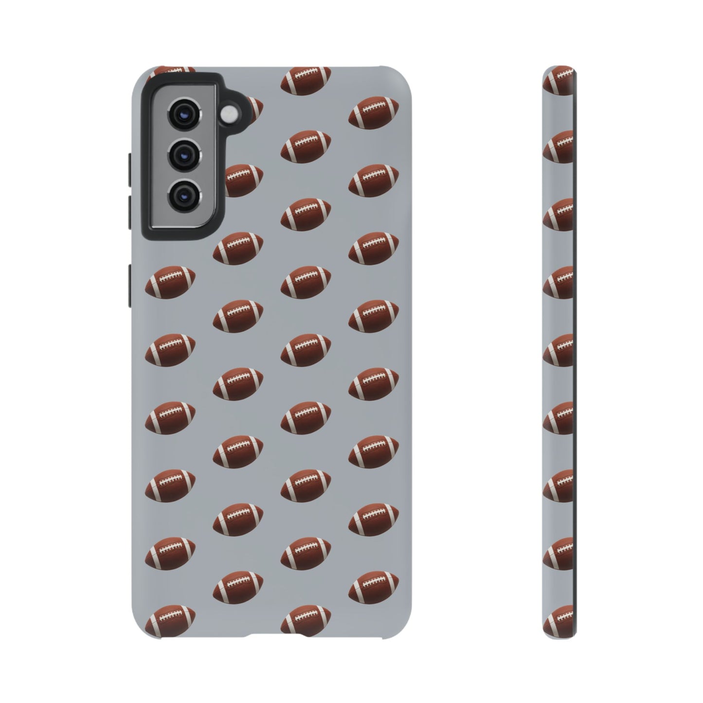 Football Phone Case Silver