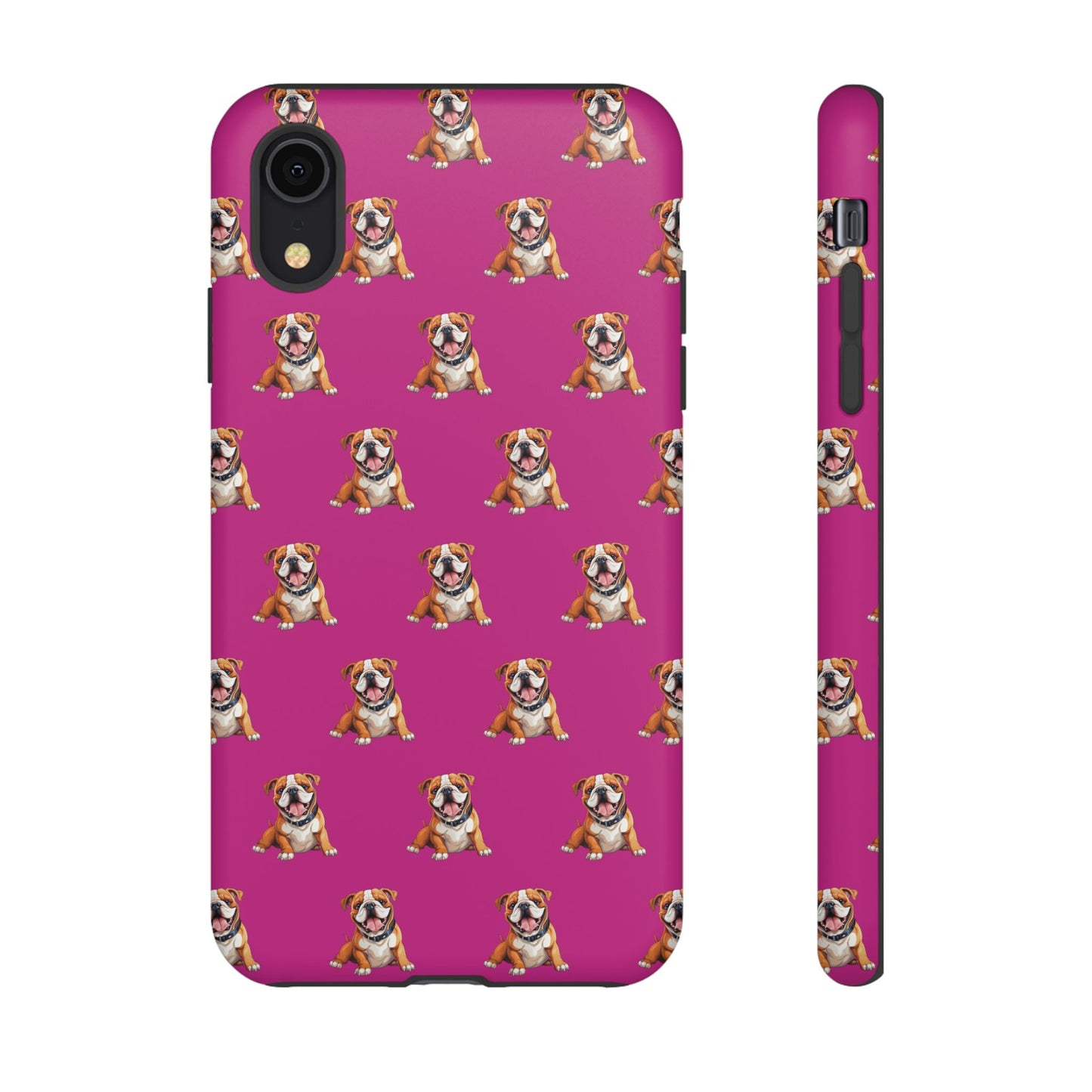 Bulldog Phone Case Pink