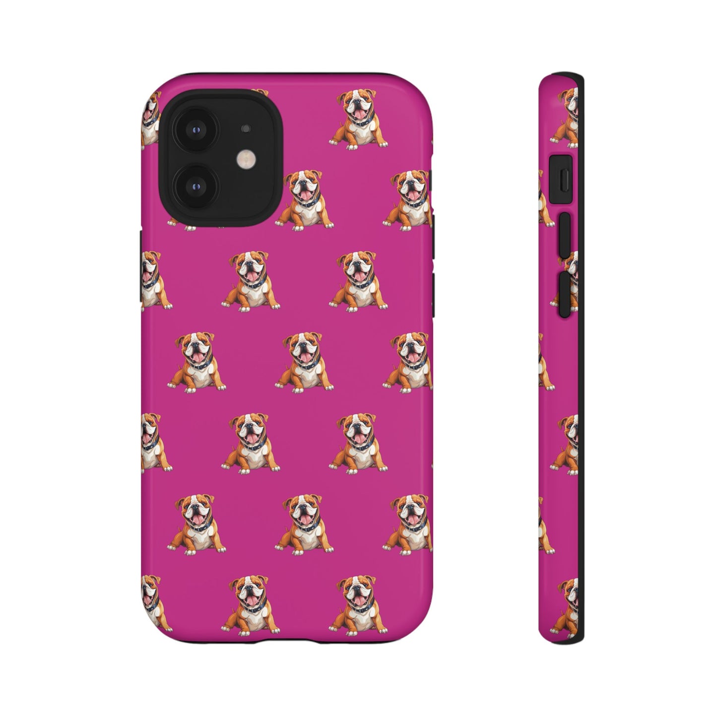 Bulldog Phone Case Pink