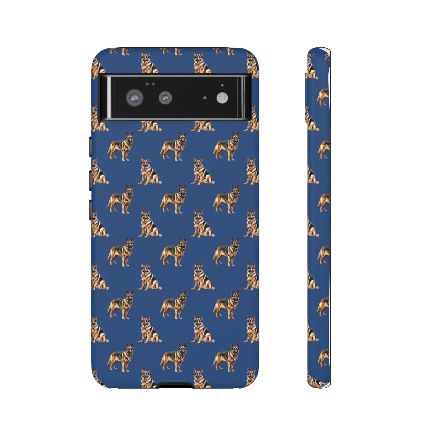 German Shepherd Phone Case Blue