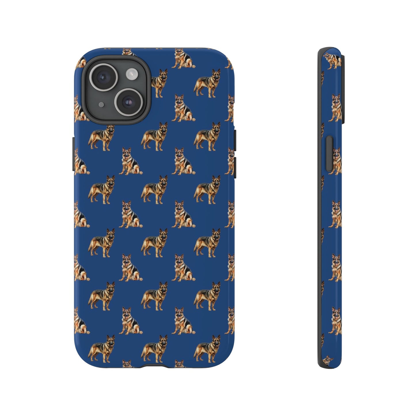 German Shepherd Phone Case Blue