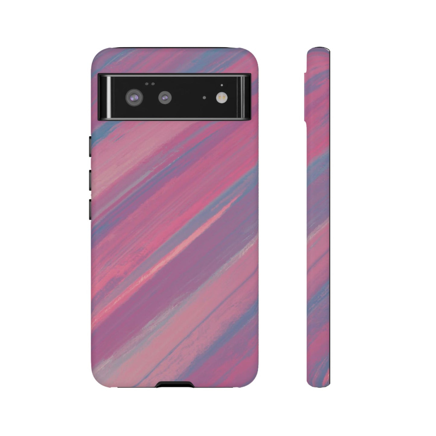 Striped Phone Case Pink