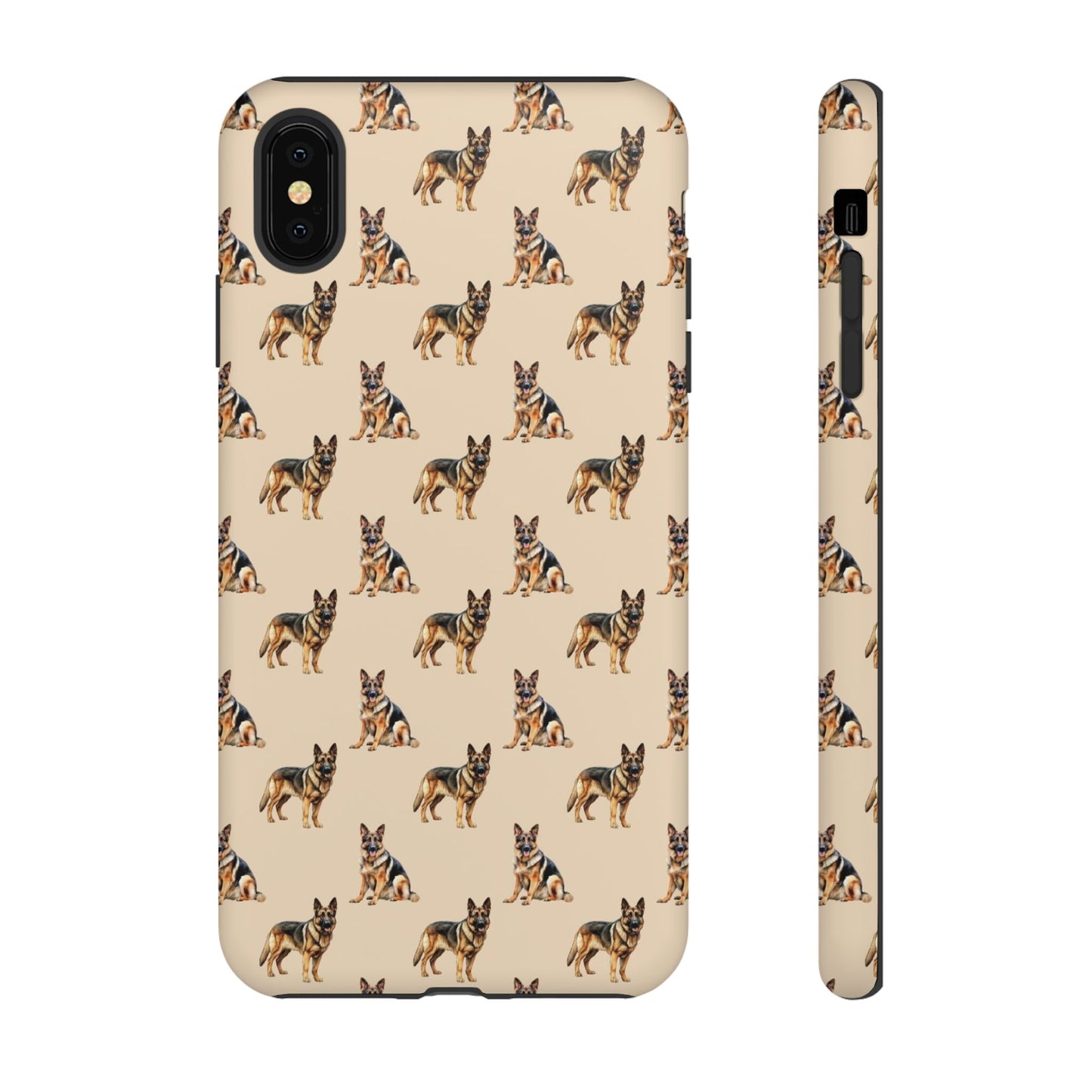 German Shepherd Phone Case Cream