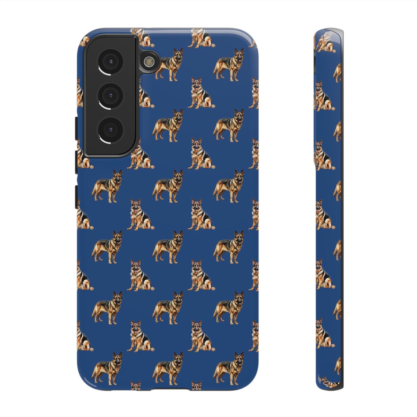 German Shepherd Phone Case Blue