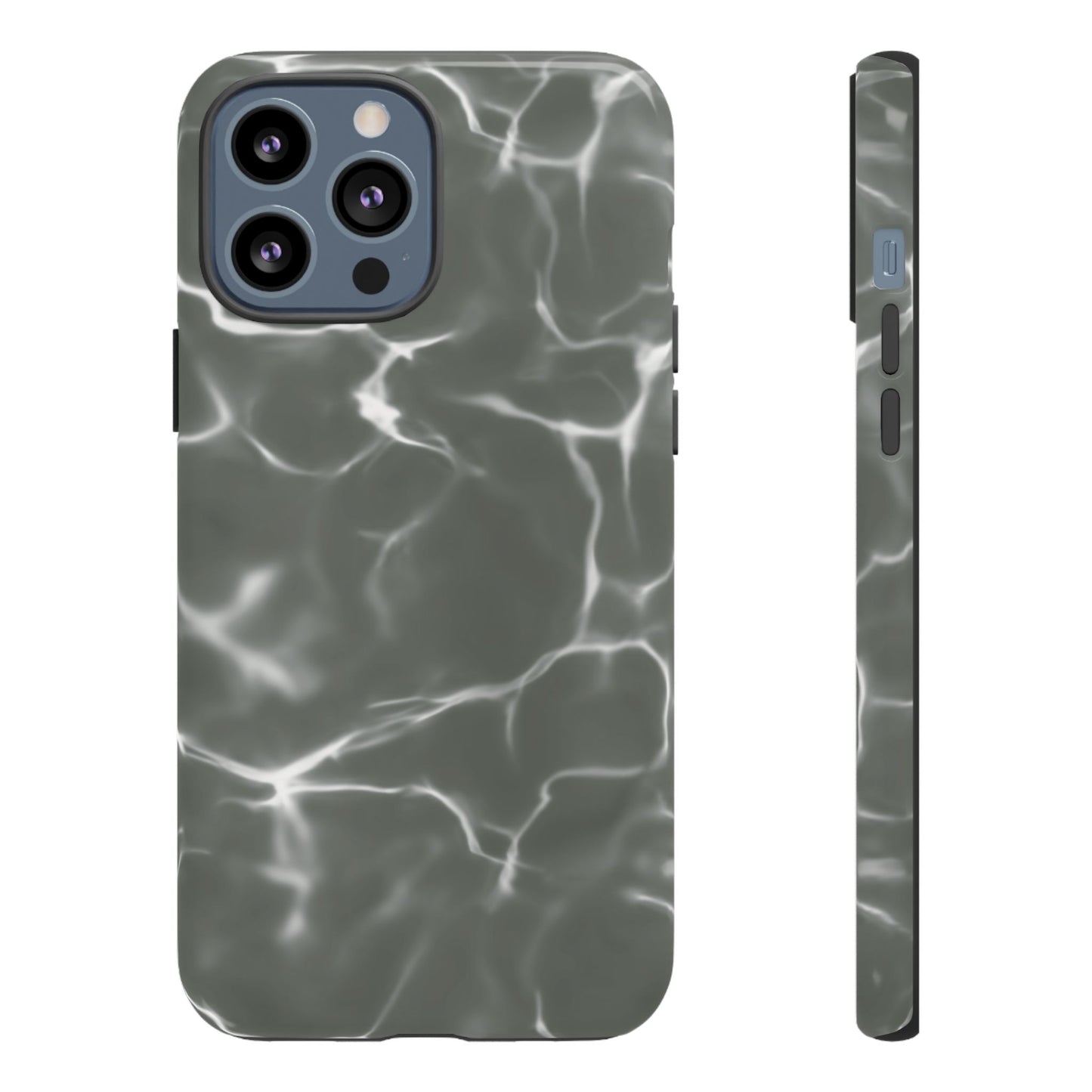 Marble Print Phone Case Gray