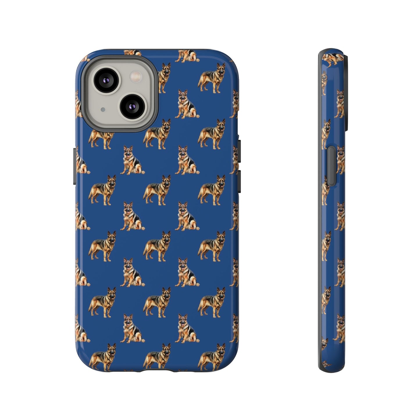 German Shepherd Phone Case Blue