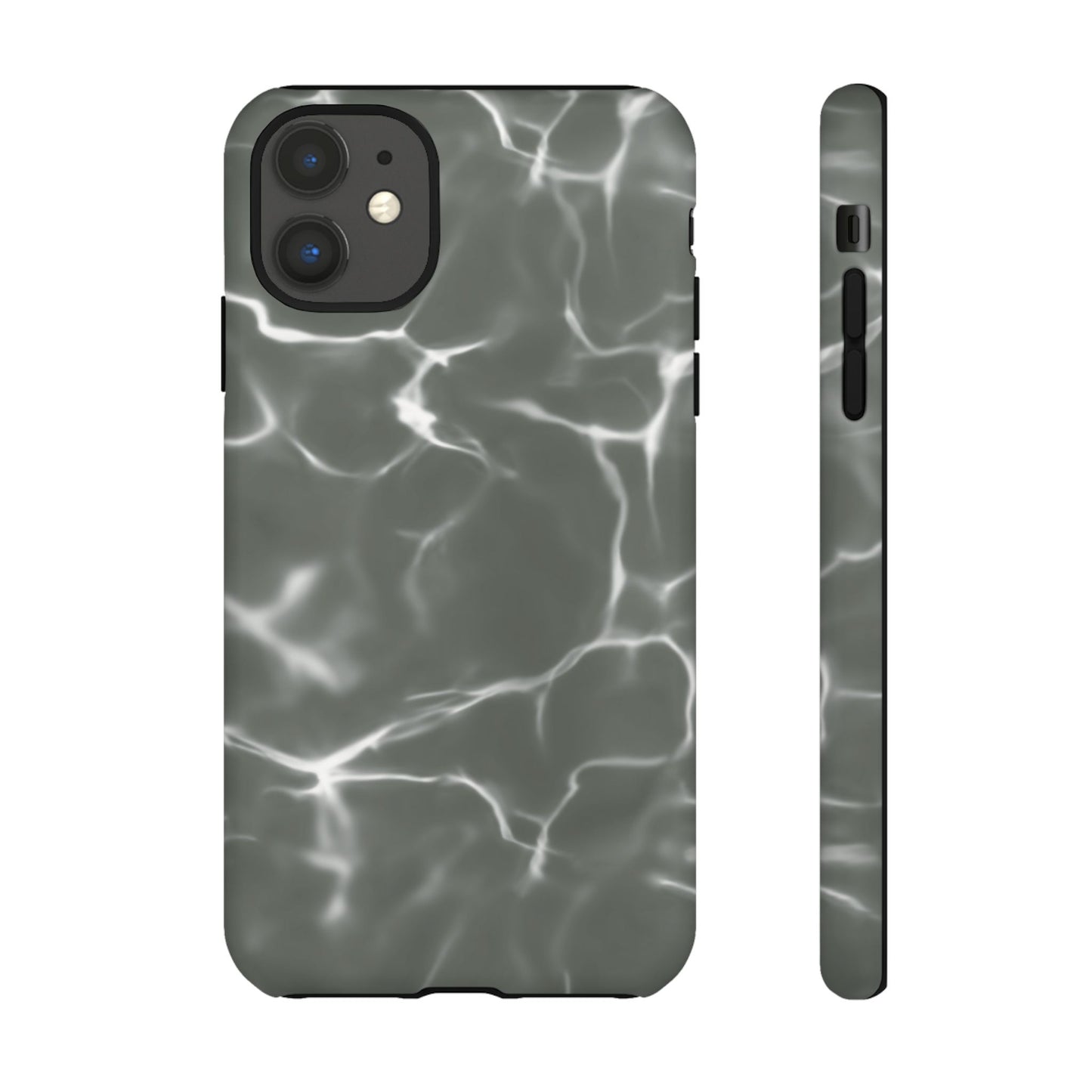 Marble Print Phone Case Gray