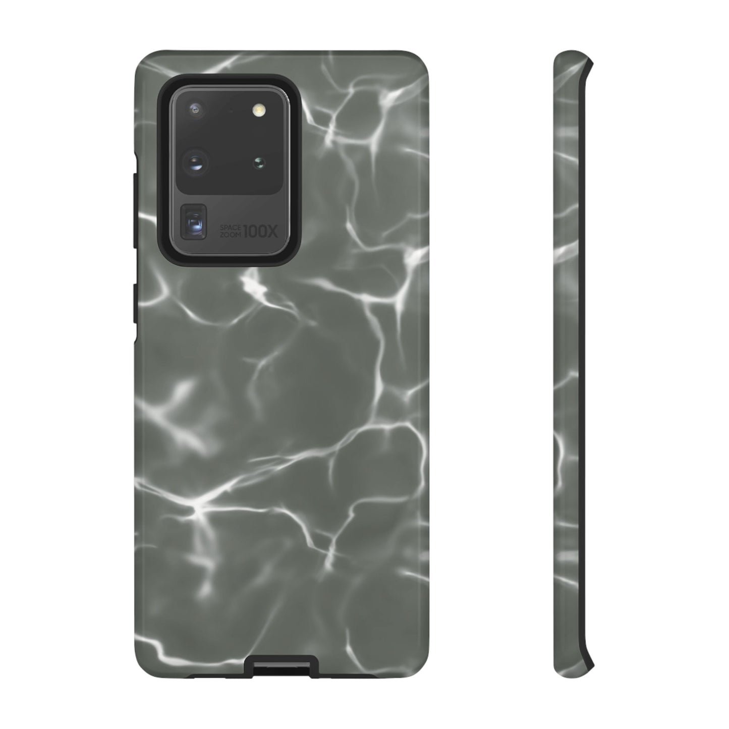 Marble Print Phone Case Gray