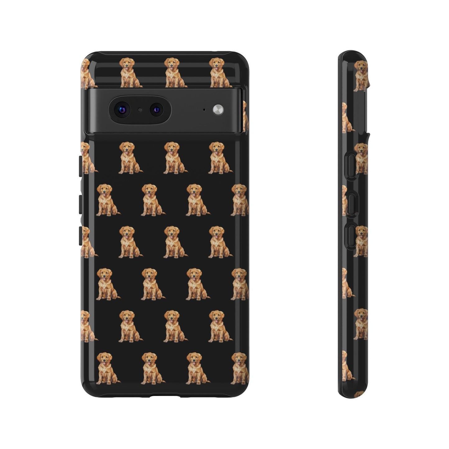 Golden Retriever Phone Case Black