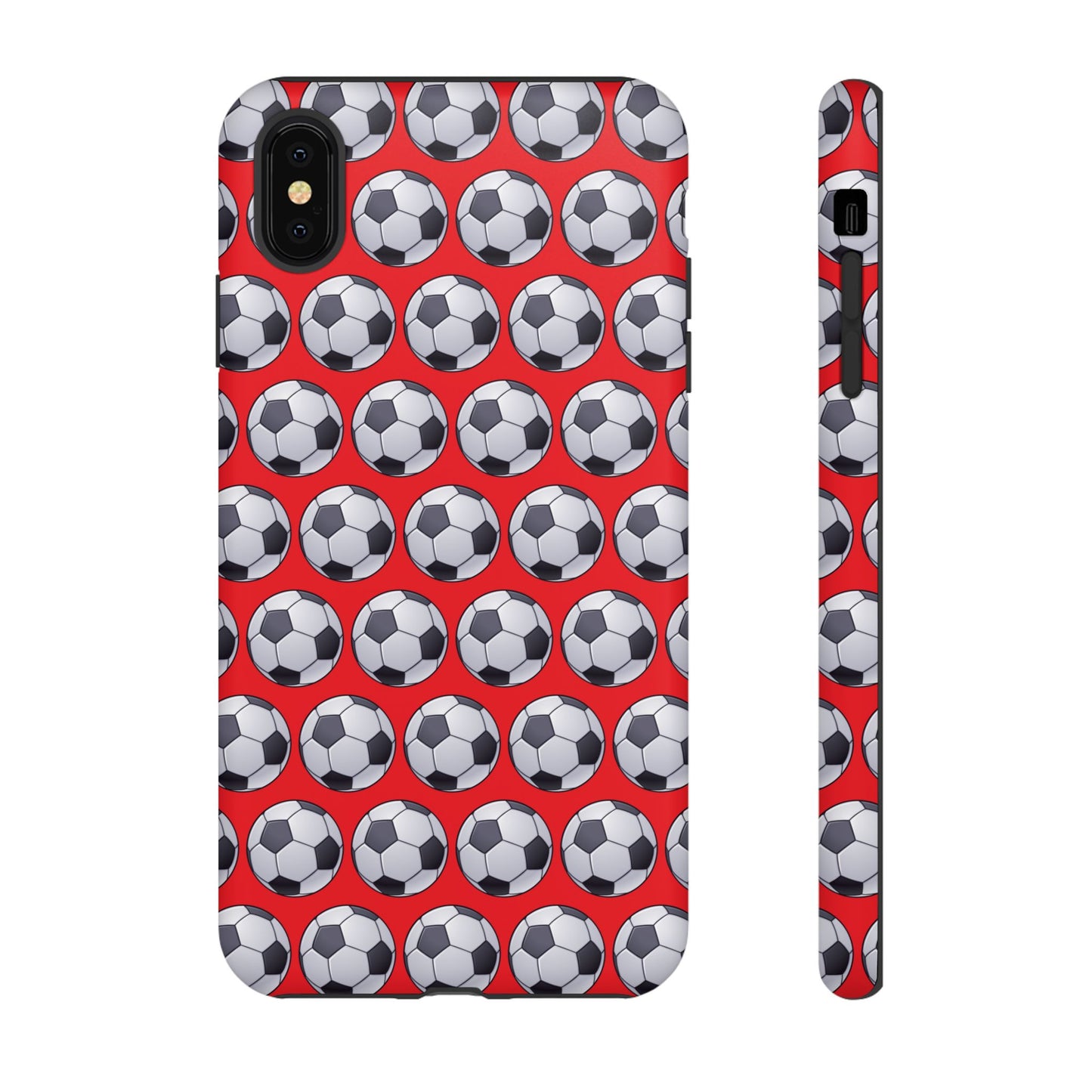 Soccer Ball Phone Case Red