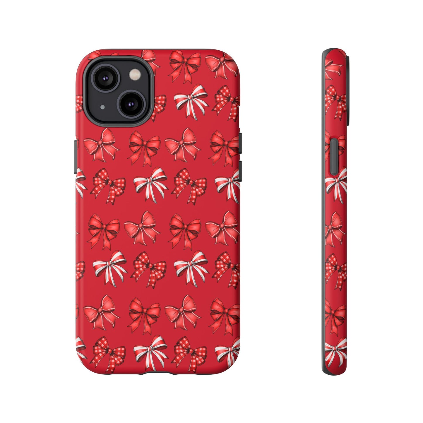 Christmas Bow Phone Case Red