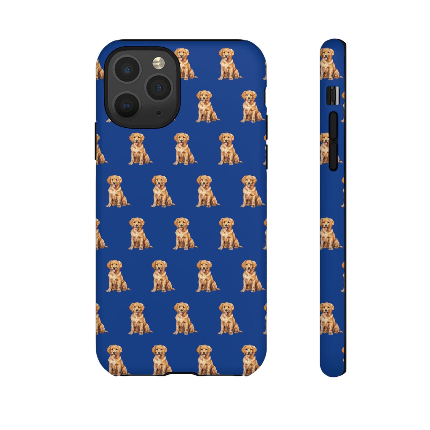 Golden Retriever Phone Case Blue