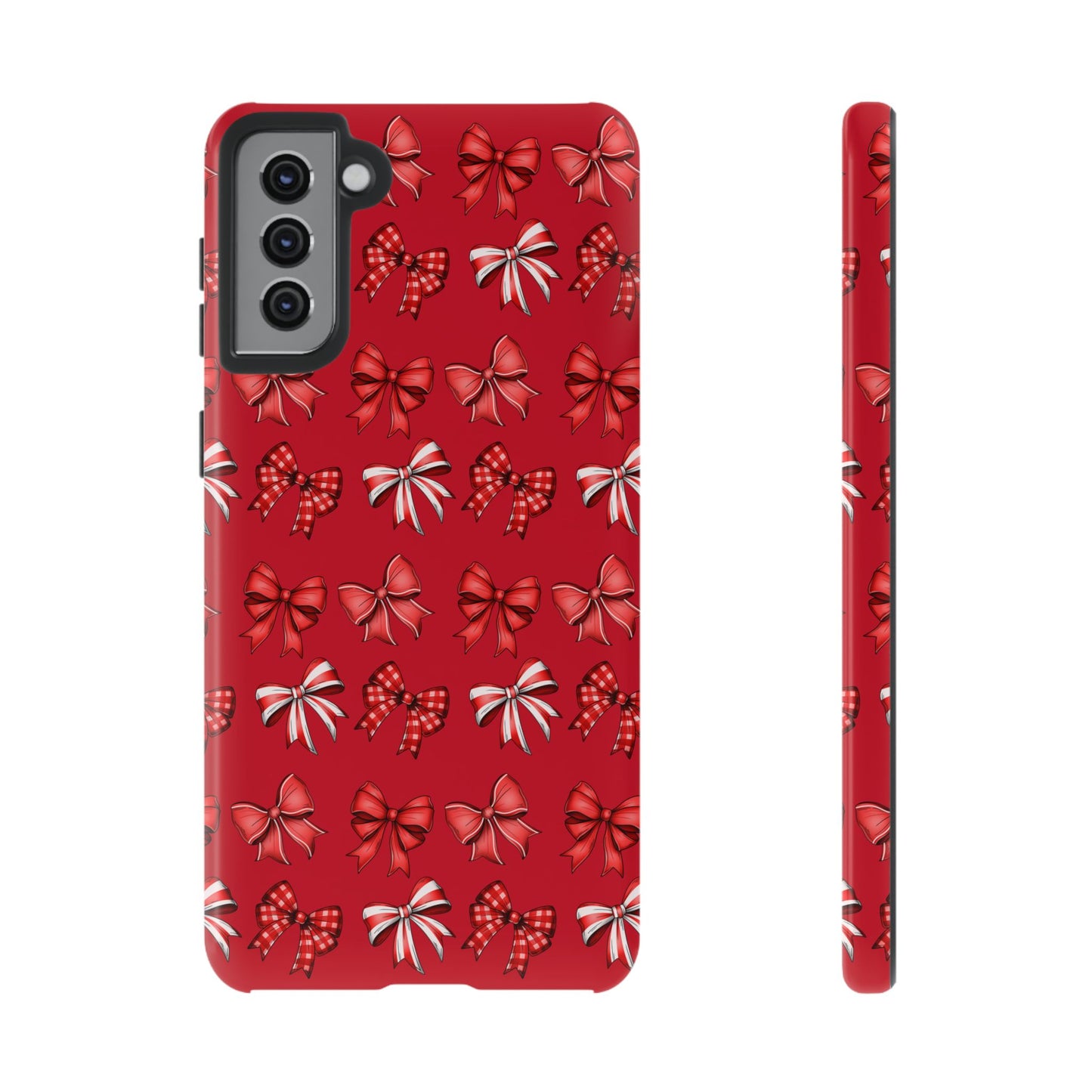 Christmas Bow Phone Case Red