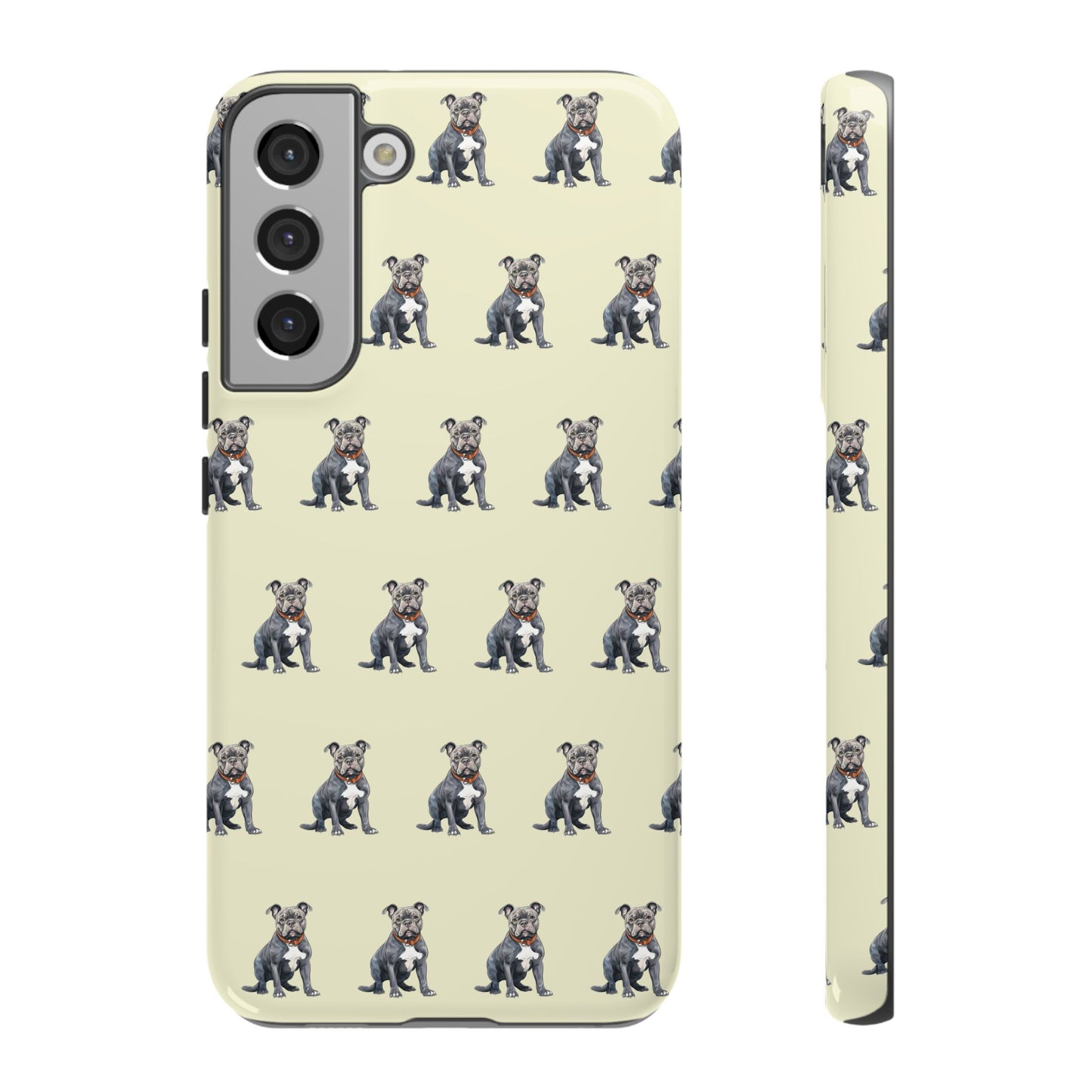 Pitbull Phone Case Cream