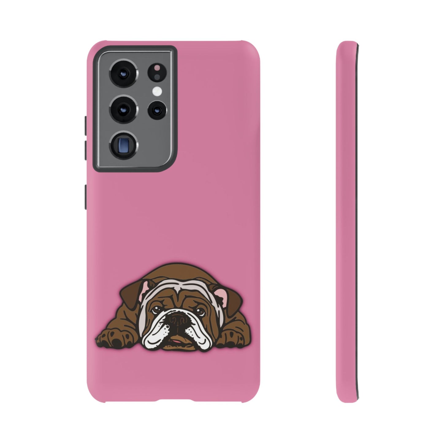 Bulldog Phone Case Pink