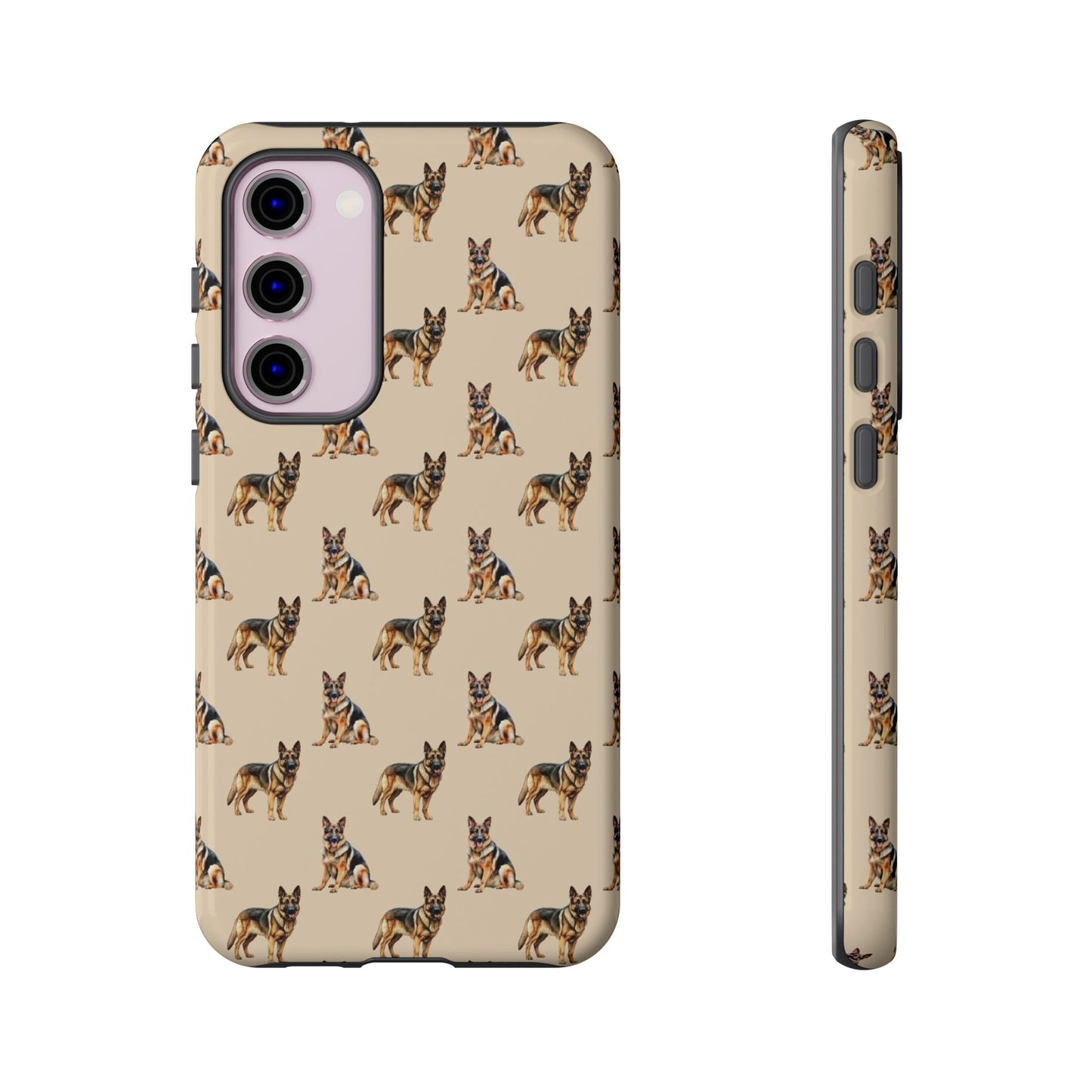 German Shepherd Phone Case Cream