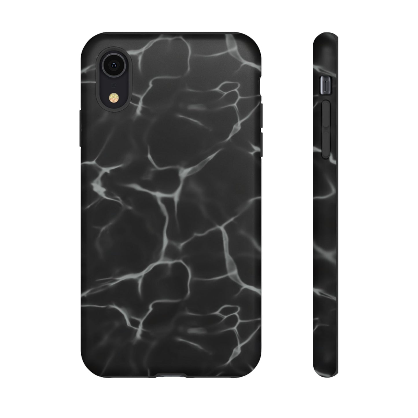 Marble Phone Case Black White