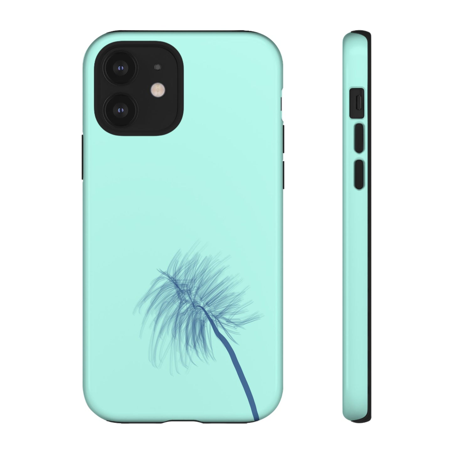 Dandelion Blowball Phone Case Aqua