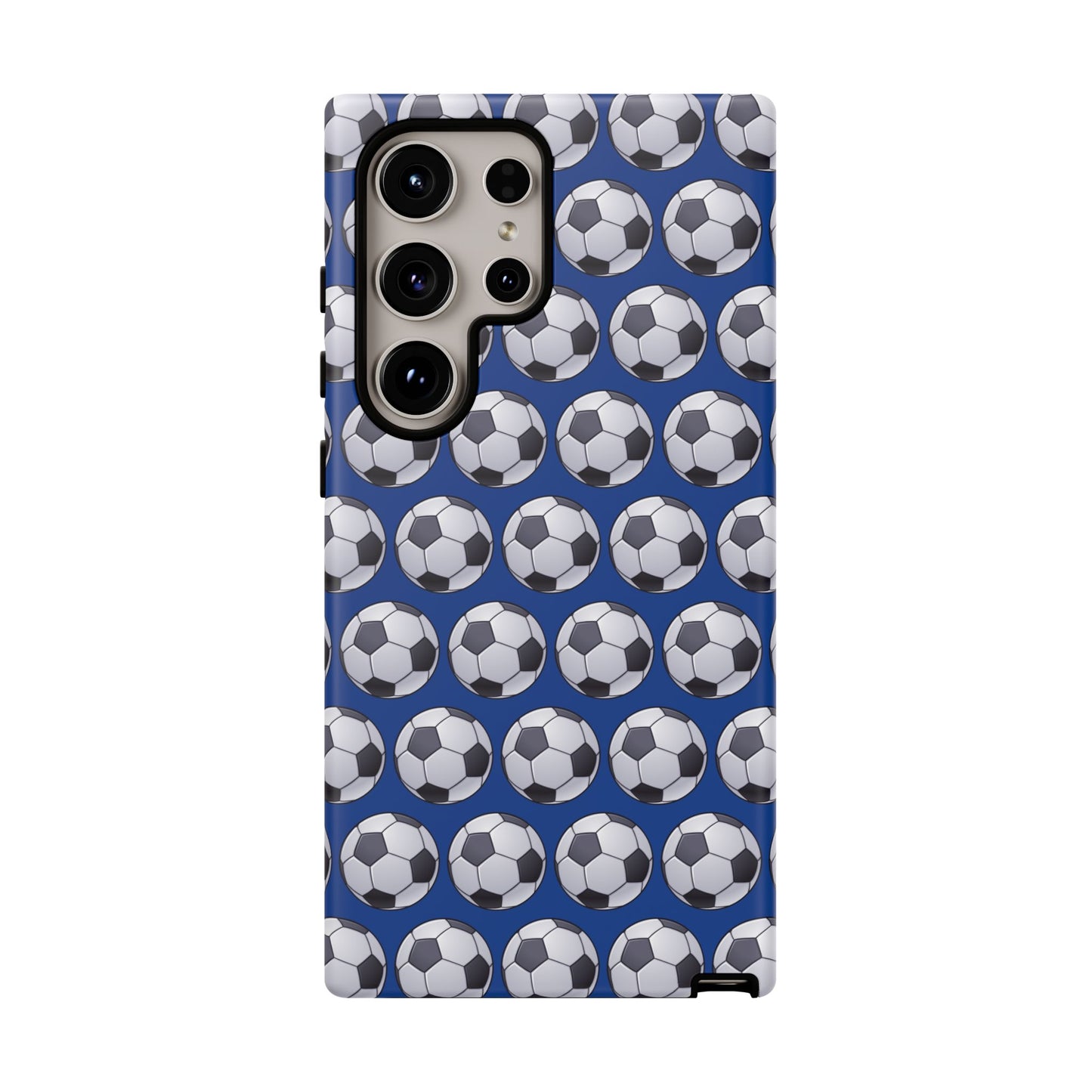 Soccer Ball Phone Case Blue