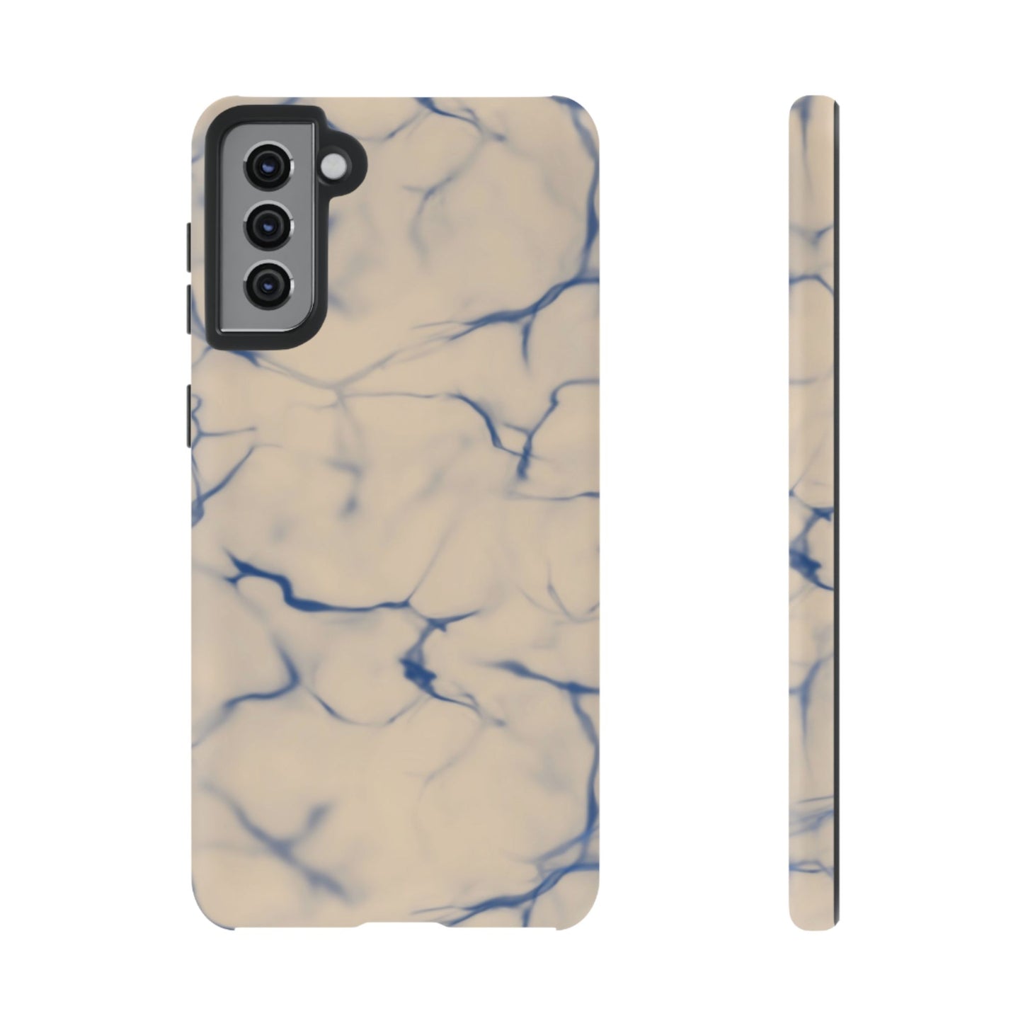 Marble Phone Case Cream Blue