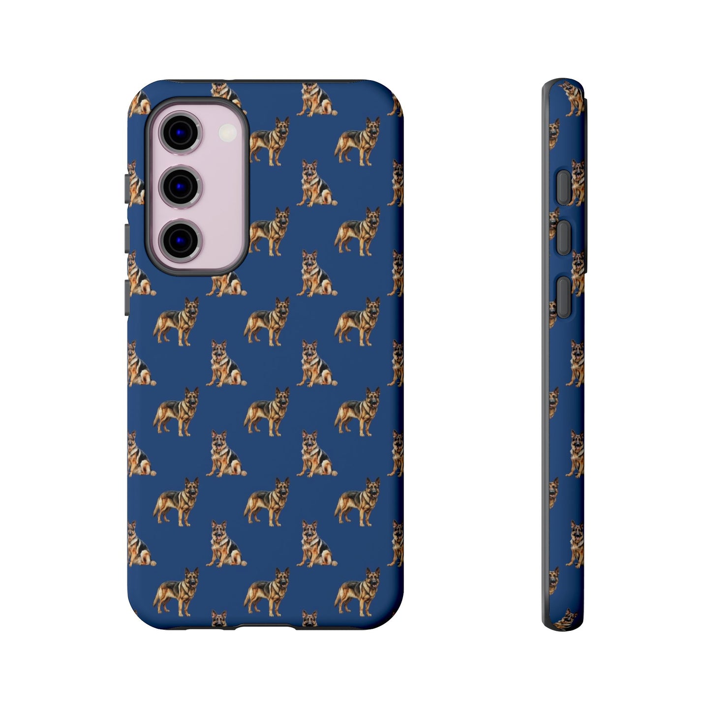 German Shepherd Phone Case Blue