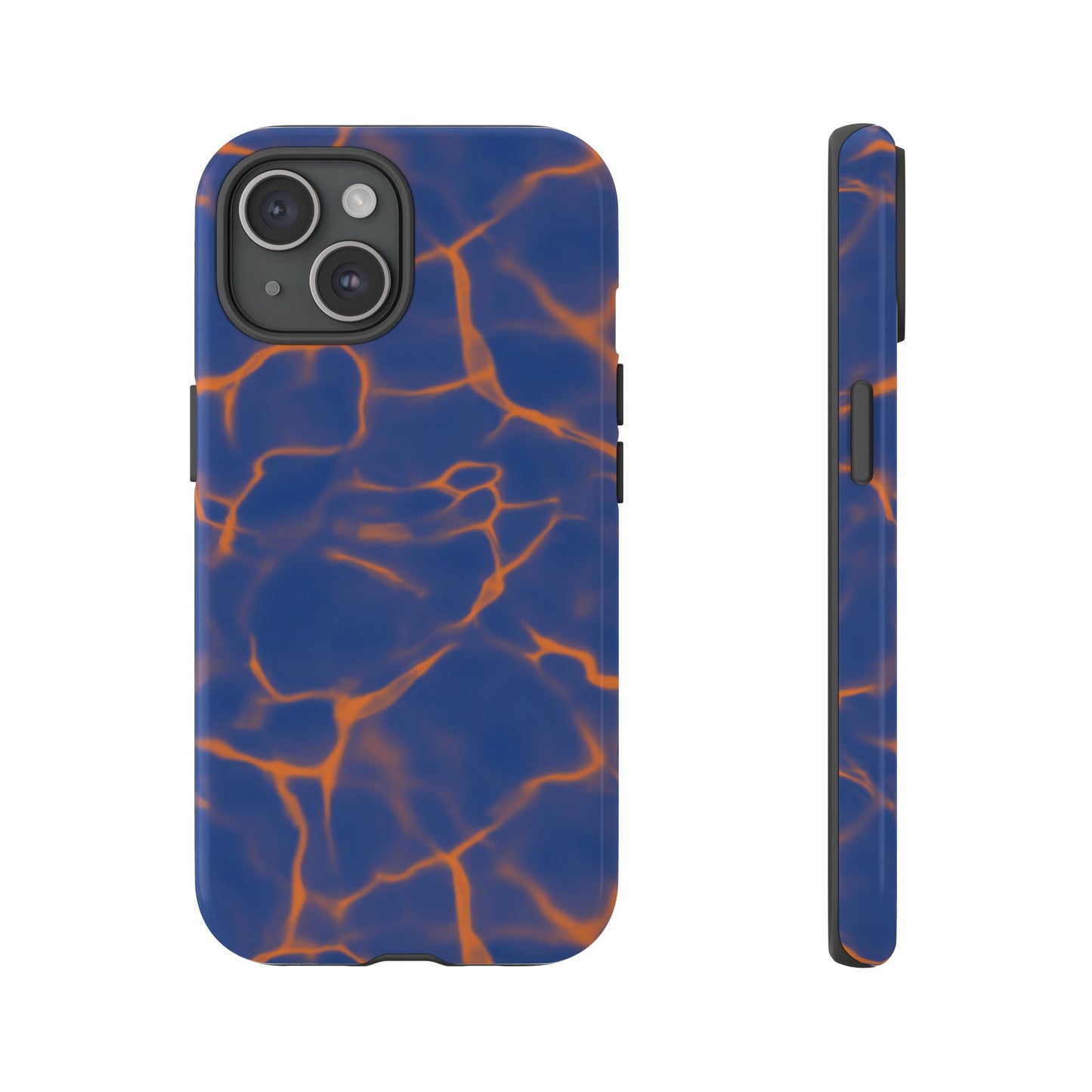 Marble Phone Case Blue Orange