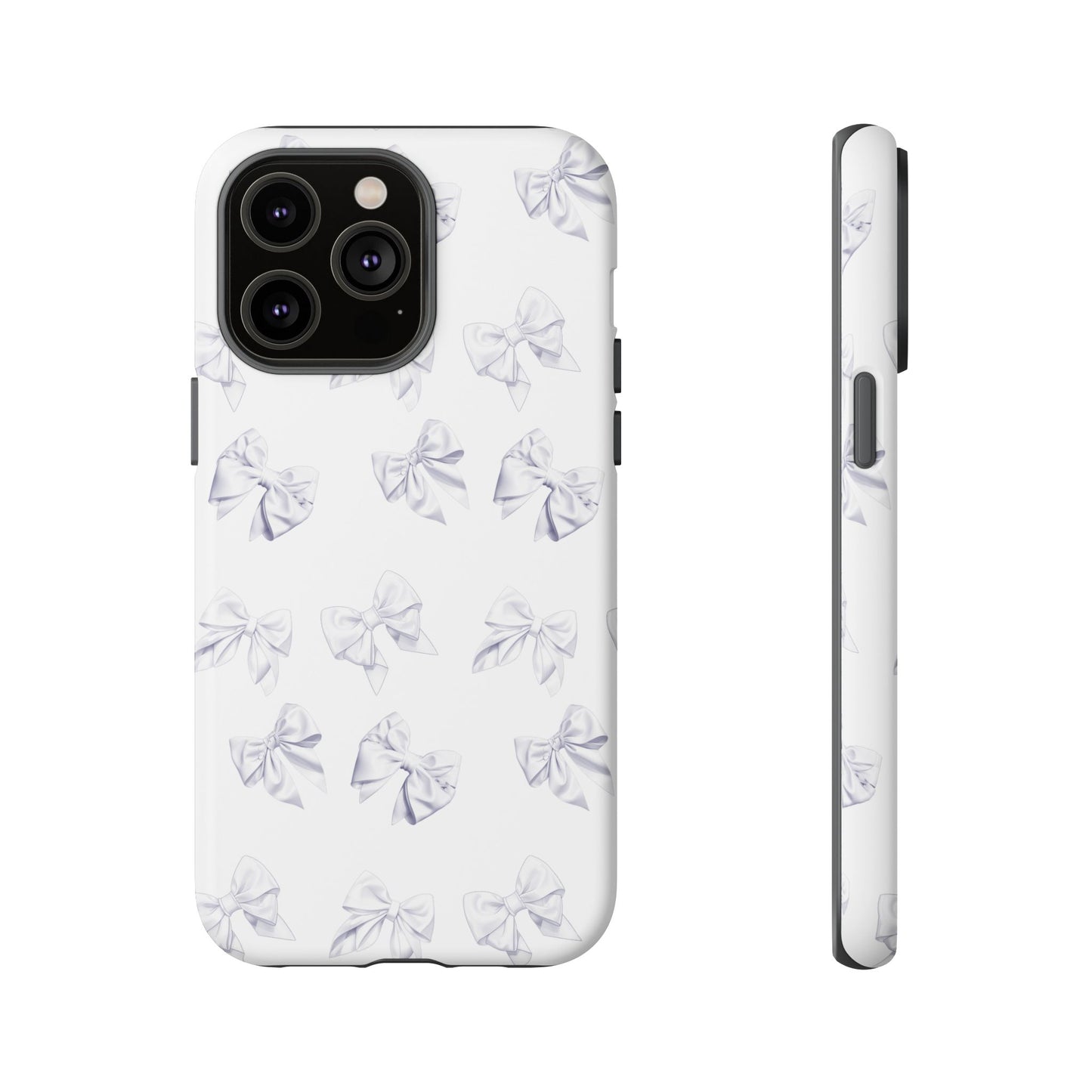 Bow Phone Case White on White