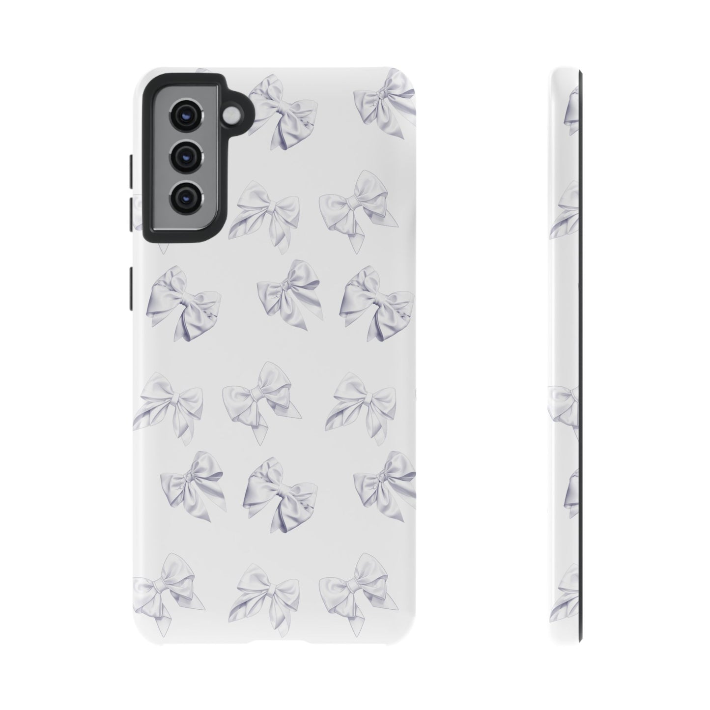 Bow Phone Case White on White