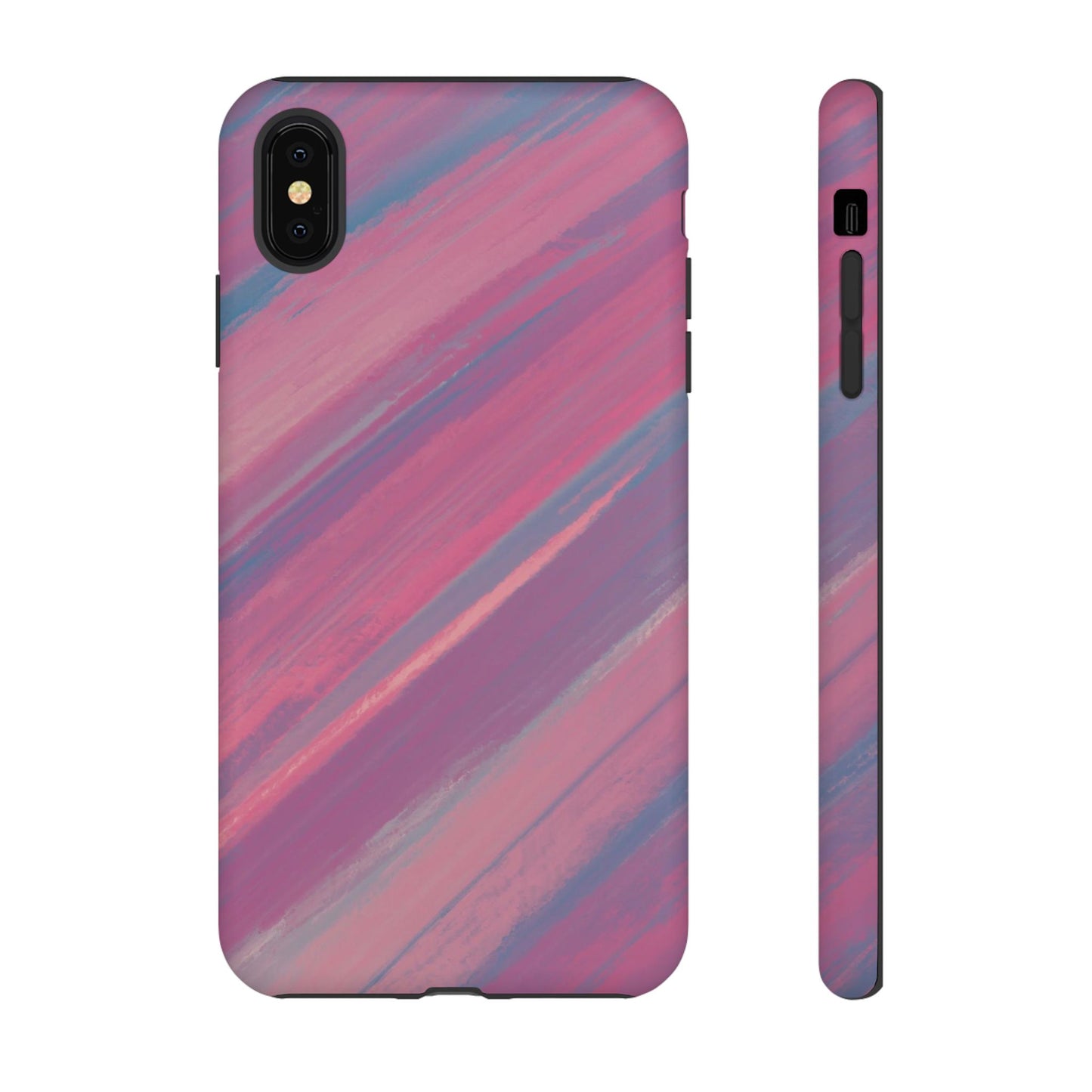 Striped Phone Case Pink