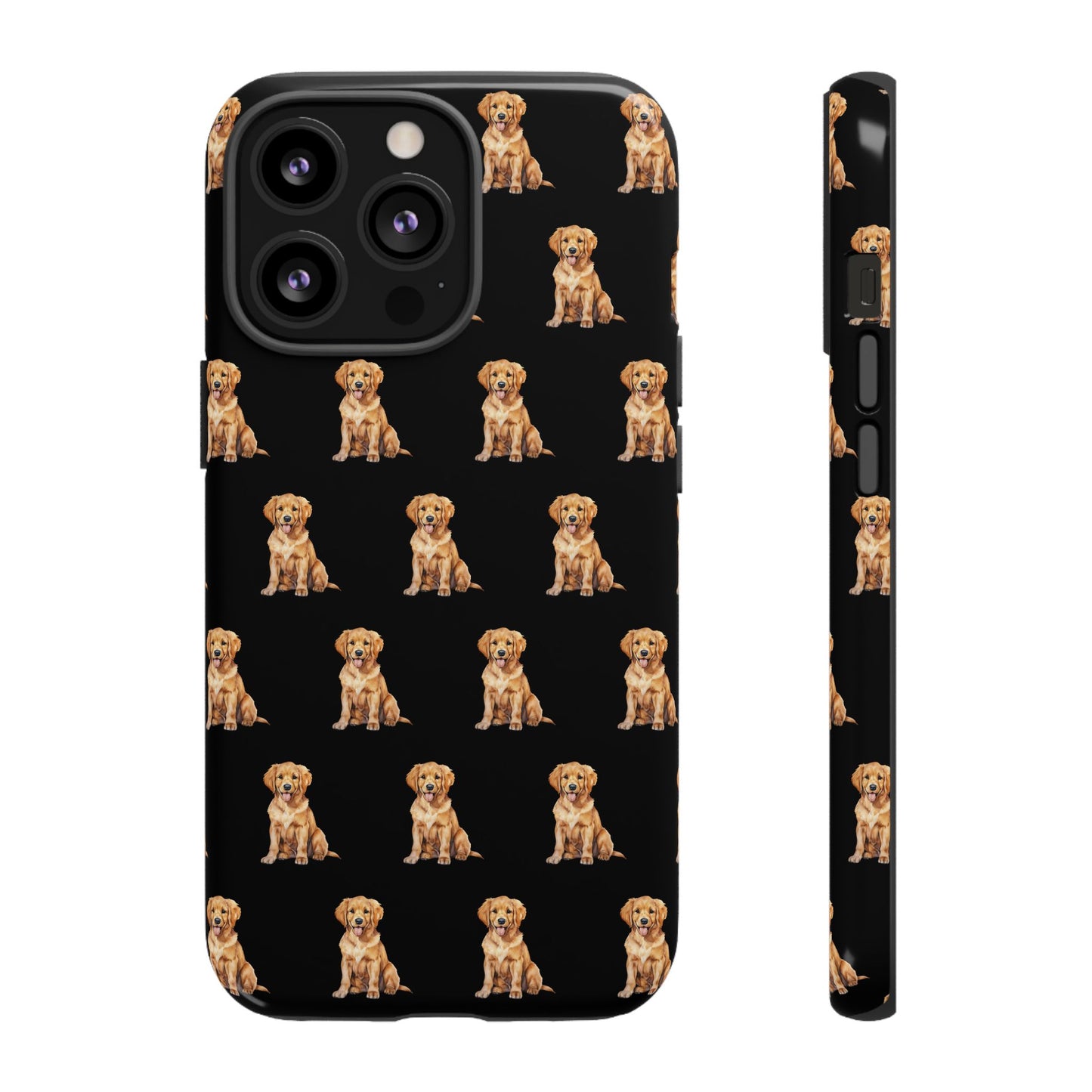 Golden Retriever Phone Case Black