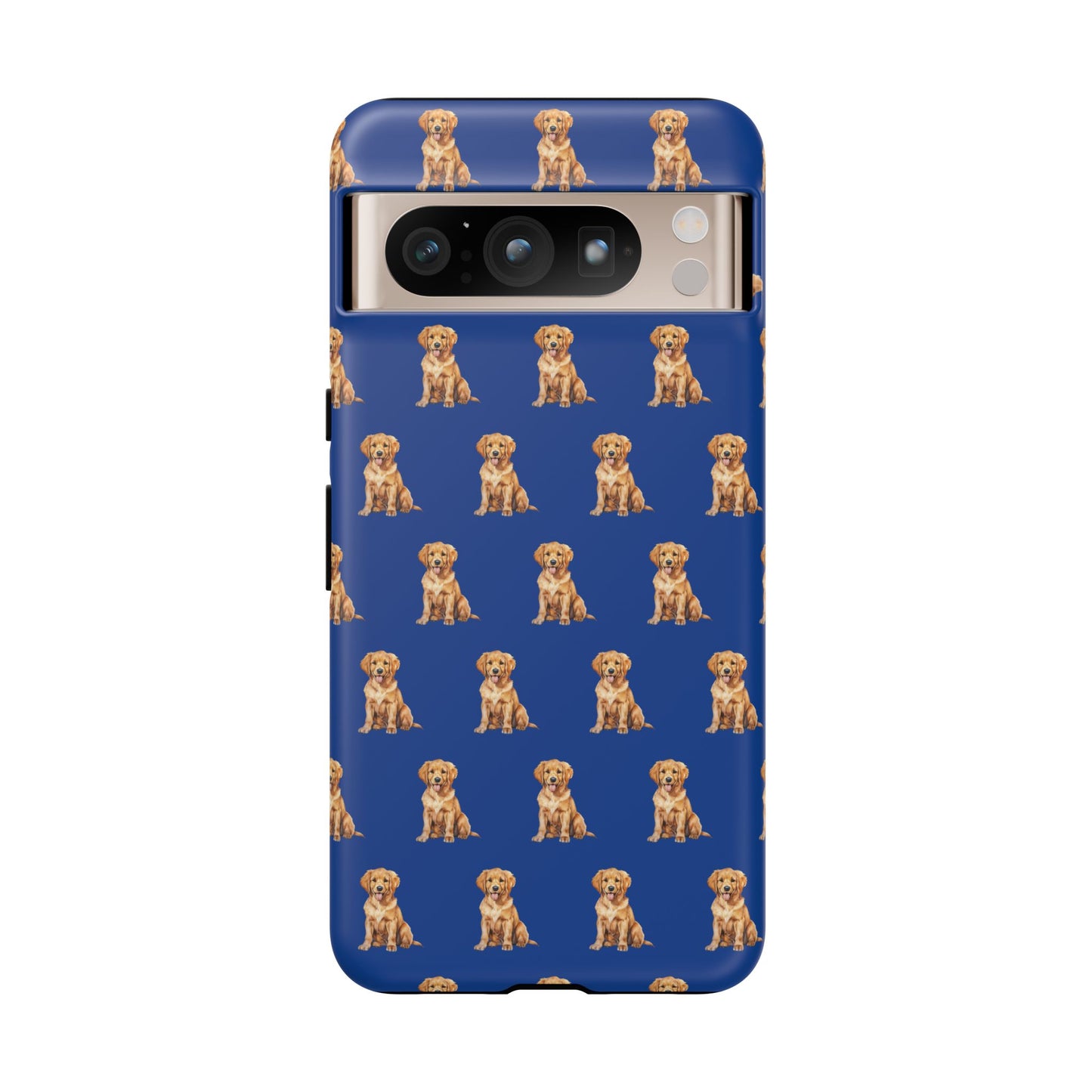 Golden Retriever Phone Case Blue