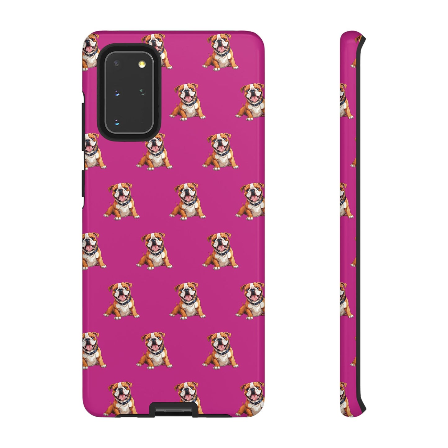 Bulldog Phone Case Pink