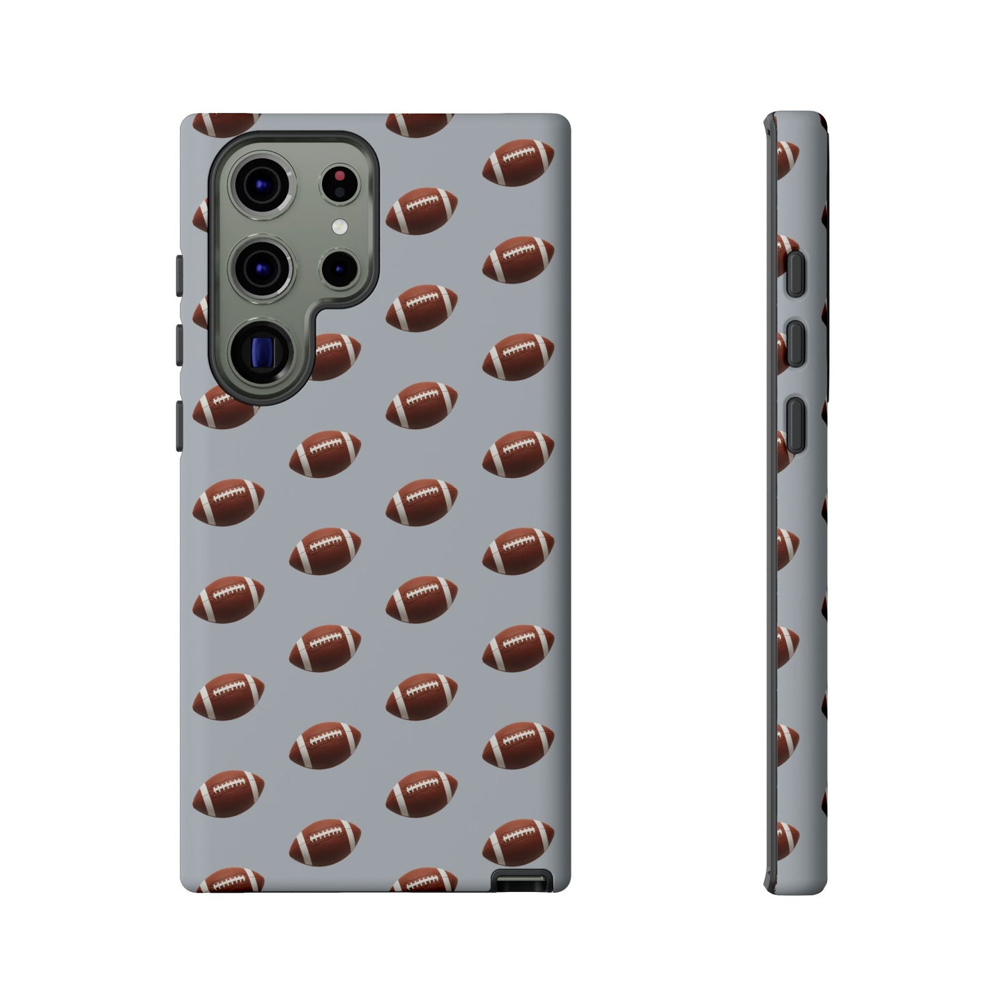 Football Phone Case Silver