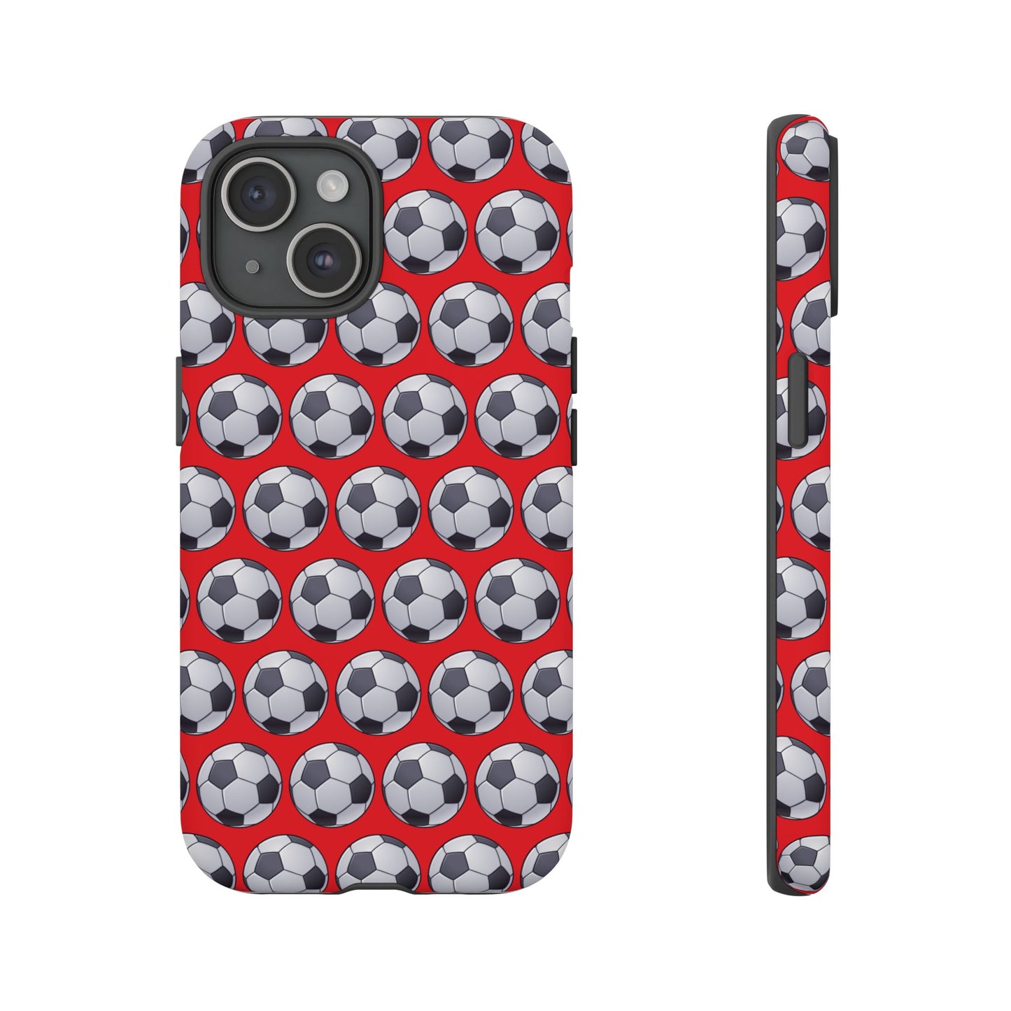 Soccer Ball Phone Case Red