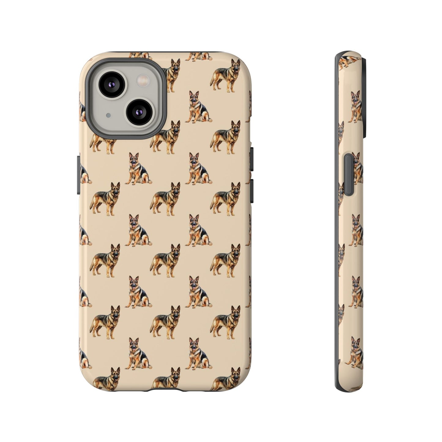 German Shepherd Phone Case Cream