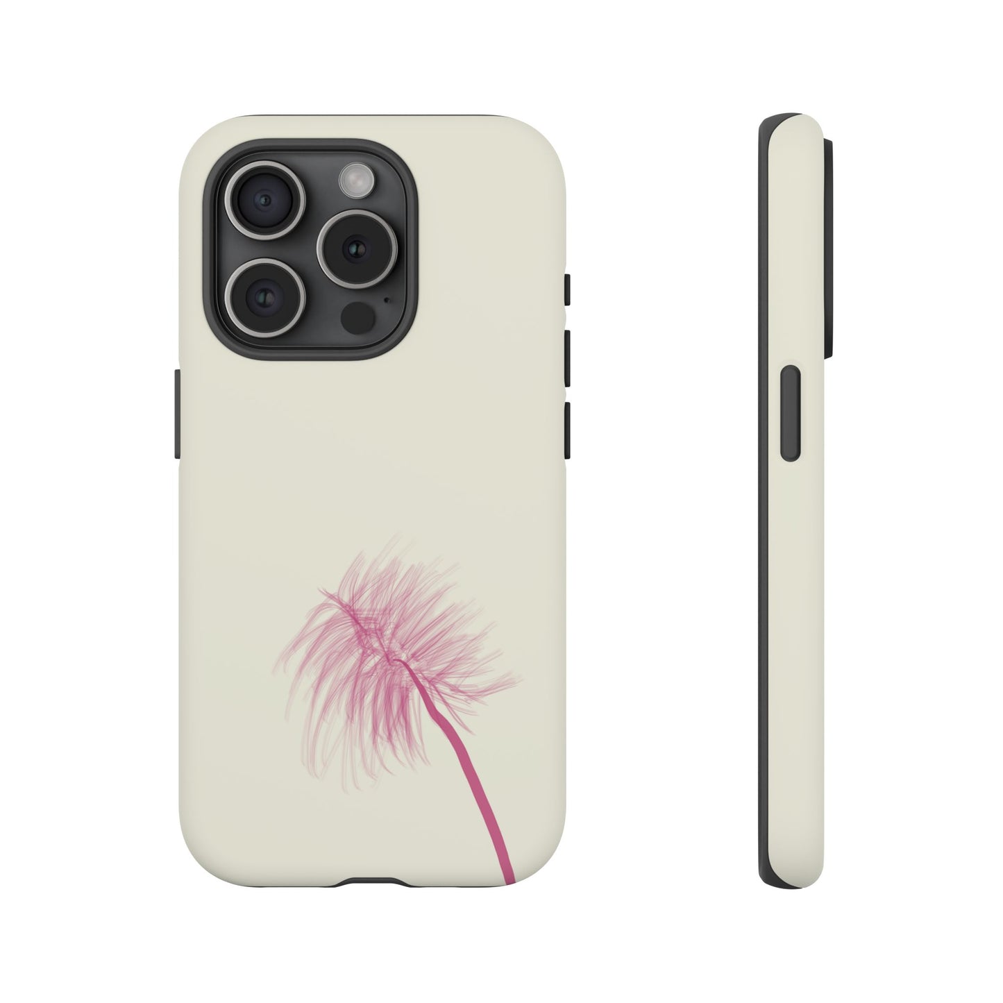 Dandelion Blowball Phone Case Cream